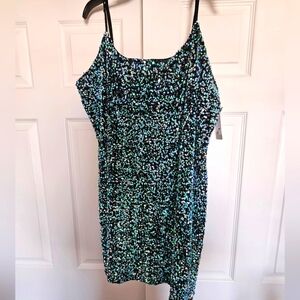 BP. Sequin Dress, 2X, Multi-color